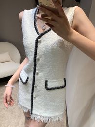 Chan 2024 robe sexy de qualité supérieure CCC robe d'été vêtements de marque femmes robe mini jupe robes de créateurs pour femmes robe de créateur jupe robe de soirée cadeau de fête des mères
