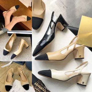 Chan C Ontwerpers Kledingschoenen slingbacks sandaal Ballet Flats Schoenen espadrilles ballerina's sandalen dames feest bruiloft vrouwen dikke hoge hakken slipper