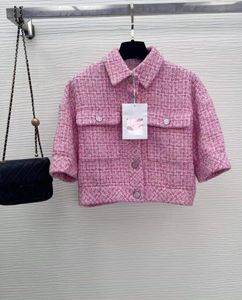 Chan New 2023Veste de marque pour femmes OOTD designer Mode Manteaux Vêtements de protection solaire CCCC Chaînes manteau en tweed Loisirs Vestes pour femmes cardigan Cadeau de fête des mères