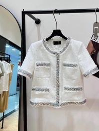 Chan Nouveau 2024 cc Vestes pour femmes vêtements de créateurs Femmes Sequins de haute qualité Jacket Designer Tops Femmes Vestes Ves de femmes Veste femme