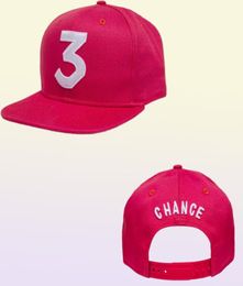 Chance 3 Rappeur Baseball Cap Letter Broidery Snapbk Caps Men Femmes Hip Hop Hat Hat Street Fashion Gothic Gorros8267750