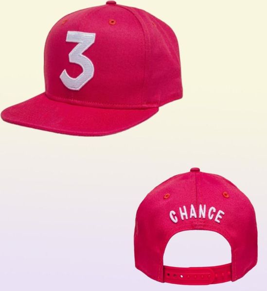 Chance 3 rapero gorra de béisbol Bordado de letras Snapbk gorras hombres mujeres gorro de hip hop calle moda gótica Gorros6409740