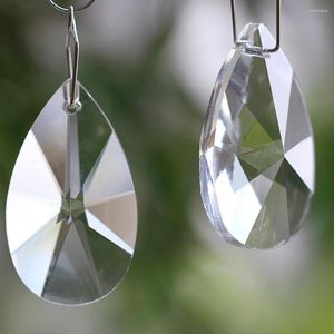 Lustre cristal 1 Pc larme goutte verre clair prisme pendentif attrape-soleil bricolage rideau perles dispersées 50 MM