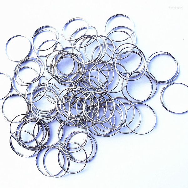 Lustre Cristal 1000pcs 13mm Chrome Acier Inoxydable Rond Ouvert Jump Split Connecteur Pour DIY Éclairage Rideau Perles / Pendentif / Boule Métal