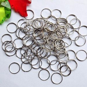 Kroonluchter Crystal 1000 pcs/Lot 14mm Chrome roestvrijstalen ringen Balonderdelen Kralen Gordijnaccessoires die Octagon -kralen verbinden