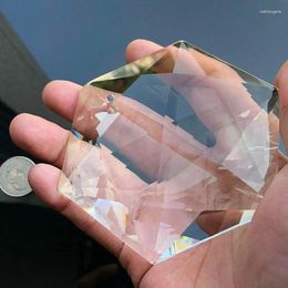 Lustre en cristal à grands prismes de 100mm, partie suspendue, hexagramme, ornement suspendu, lampe Fengshui, pièces d'éclairage Craf