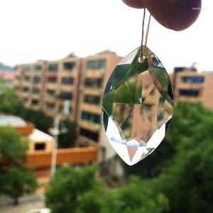 Lustre en cristal 38mm, 100 pièces/lot, attrape-soleil clair Marquis, pendentif ovale pointu à facettes, partie de lampe en verre
