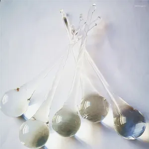 Crystal de lustre 12pcs / lot 30 150 mm Trops transparents Pendants en verre / pièces de rideau décoration de fête d'anniversaire de mariage