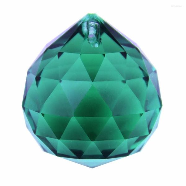 Lustre en cristal de Zircon vert, pendentifs à facettes suspendus pour lustres, belles pièces d'éclairage en verre, 15mm-40mm