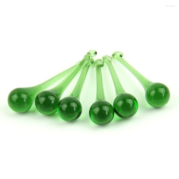 Lustre Crystal 16x60 mm / 20x80 mm Green de pluie Pendants Prism Verre Chandeliers Part Decoration de No￫l ￠ la maison