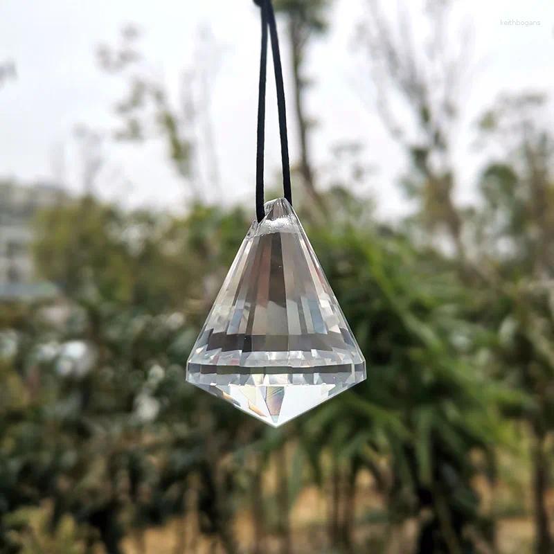 Avize kristal 1pcs prizma elmas top kolye asılı suncatcher aydınlatma boncuklar parçalar ev dekor süsleme güneş yakalayıcı