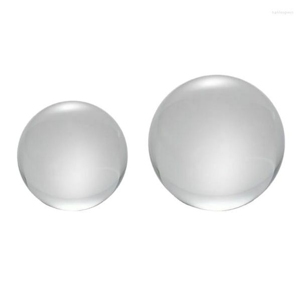 Lustre Cristal 2 Pcs Transparent Couleur Boule De Verre Guérison Sphère Pographie Props Décor 40Mm 30Mm