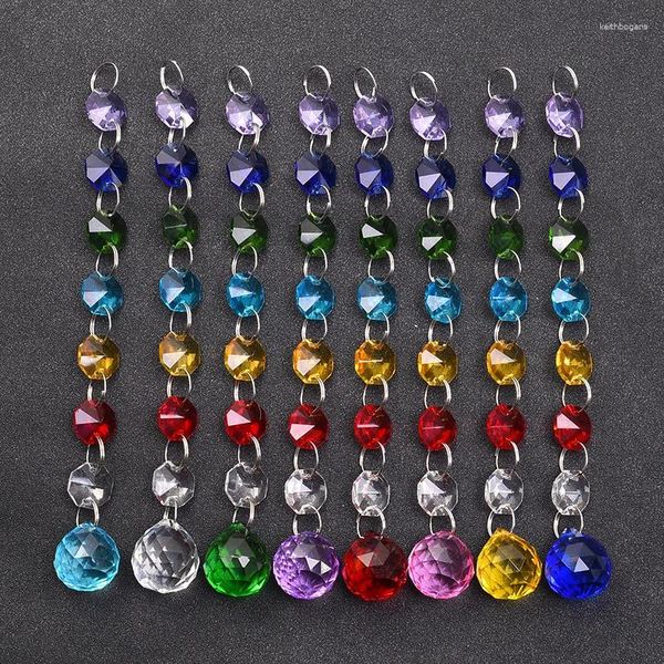 Chandelier Crystal 20 mm Suncatcher Ball Octogone Beads Glass Glass susmenant Pendentif pour le mariage pour le mariage Décoration d'arbre de Noël