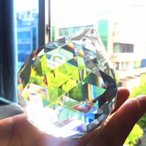 Lustre cristal 2 pièces Top qualité D K9 boules à facettes claires 80mm verre Fengshui sphère bricolage attrape-soleil décoration de la maison