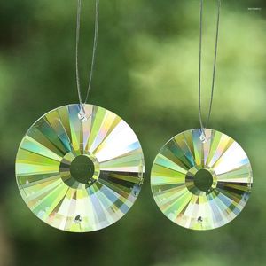 Kroonluchter Kristal 30/40mm Prisma Opknoping Suncatcher Hanglamp Vervangende Onderdelen Rainbow Maker Glas Facet 2 Gaten