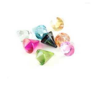 Lustre cristal 30mm 10 pièces toutes les couleurs boules de diamant prismes verre éclairage pendentifs pièces brin guirlande décoration