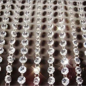 Kronleuchter Kristall 33ft Girlande Hängende Safty Acryl Glas Strang Perlen Vorhang Diamant Ketten Party Baum Xms Ornament