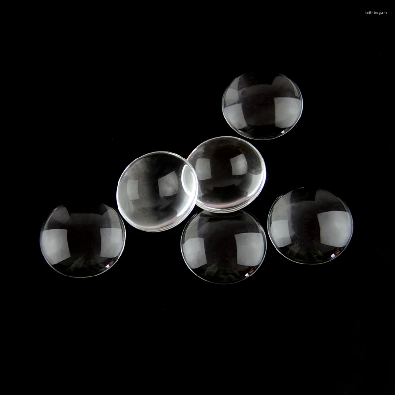 Kryształ żyrandola 35 mm przezroczysty okrągły kształt Paster 10pcs/działka szklana kabochon do wisiorka