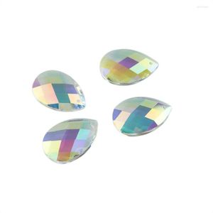 Lustre cristal 38mm/50mm AB larme verre prisme bricolage pendentif bijoux pièces d'éclairage espace à facettes