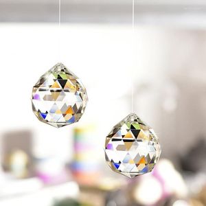 Lustre cristal 40MM boule clair prismes attrape-soleil cristaux pendentifs accessoires bricolage rideau de perles ornement suspendu