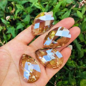 Lustre cristal 40 pièces prisme 38mm perles colorées K9 larme attrape-soleil suspendu pour décoration de mariage lustre