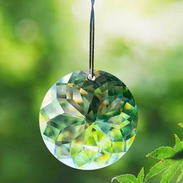 Lustre cristal 45mm rond verre prisme suspendu facettes attrape-soleil accessoires d'éclairage maison jardin cadeau décorations