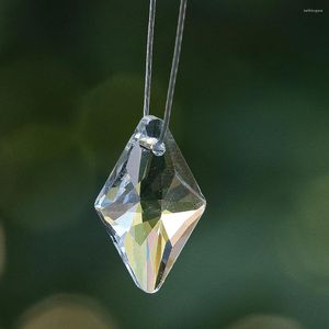 Kroonluchter Crystal 5pc 20 mm Clear Prism Geometry Rhombic Facetted Glass Lamp Gordijn Dangonderdelen Glanzende Zon Catcher Decor