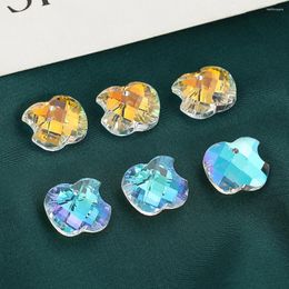 Lustre cristal 5pcs coloré à facette de pomme en verre perles lâches capteur de soleil bricolage