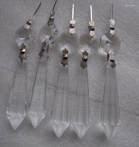 Kroonluchter kristal 60 mm u-drop prisma achthoekige kralen met metalen haak voor glazen onderdelen