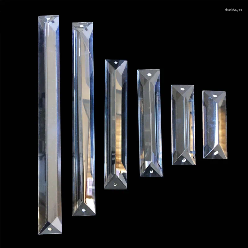 Chandelier Crystal 70pcs/Lot 22 X 76m In 1 Hole 2 Holes Trimming Parts Curtain Pendant.