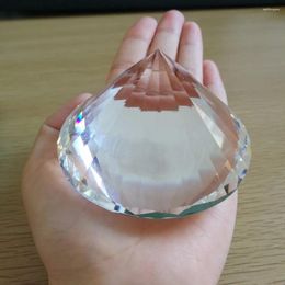 Kroonluchter Kristal 8 cm Heldere kleur Stralende diamant presse-papier Glas Fengshui Ambachten Home Decor DIY Verjaardag Huwelijkscadeau Feest Souvenir