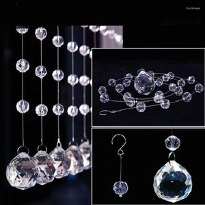 Lustre en perles de cristal, chaînes en verre, boule de prisme suspendue pour mariage, maison, décoration d'arbre de noël, SD-15