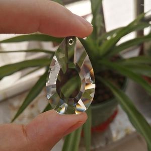Kroonluchter kristal camal 2 stks 38 mm dubbele vlakke peervormige prisma's hanger zonnecatcher hangende ornament huisverlichtingslamp onderdelen