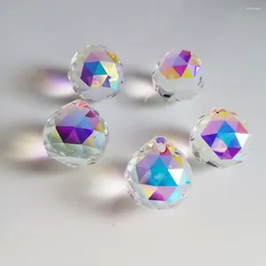 Lustre Crystal Camal 5pcs AB Color 25 mm Glass Ball Pendant Prisms Suncatcher Lampe suspendue Éclairage de la lampe