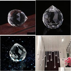 20mm & 30mm Clear Crystal Chandelier Balls - Glass Prism Suncatcher Decorations for Lighting