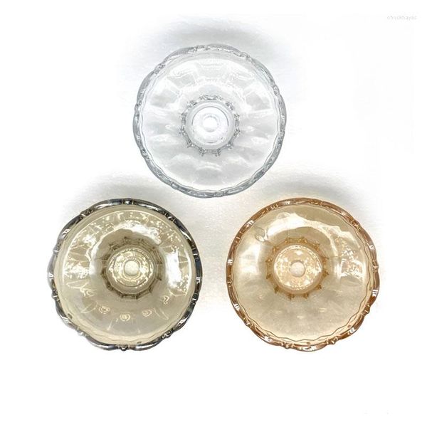 Lustre Cristal DIY Bobeche Plaque De Verre Pour Transparent/Cognac Ambre Couleur Haute Qualité