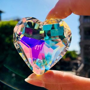 Kroonluchter kristalvuur gepolijste ab kleur hart accessoire zon regenboog catcher prisma prisma diy ketting oorbel 274b