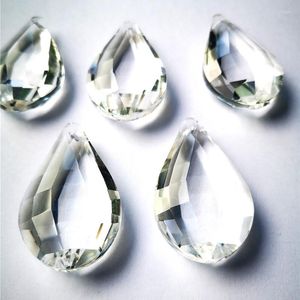 Lustre cristal anneaux gratuits 12 pièces 50mm Marquis clair facettes éclairage pendentifs bricolage attrape-soleil verre lampe partie pour la maison déco