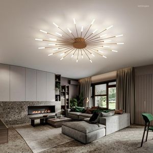 Lámpara de araña de cristal, iluminación Led moderna, lámparas de techo doradas para sala de estar, dormitorio, comedor, estudio, cocina, accesorios de diseño para el hogar