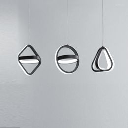 Kroonluchter kristal Noordse eenvoudige led hanglampen keuken ronde op hangen voor eetkamer
