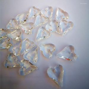 Kroonluchter kristal topkwaliteit 100 stks/ lot 20 mm heldere k9 gefacetteerde hart hanger glazen ornamenten diy oorbellen/ kettingen maken accessoires maken