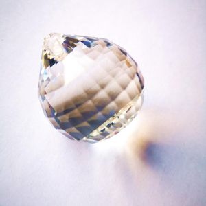 Lustre cristal Top qualité 1 pc 40mm clair multi-face K9 boule fenêtre bricolage attrape-soleil ornement verre sphère arbre de noël déco