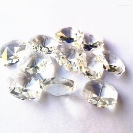 Kroonluchter kristal topkwaliteit 200 % 22 mm heldere achthoekige kralen voor doe -het -zelf slinger strengen decor onderdeel gordijn kraal