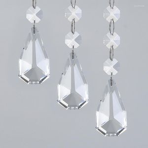 Chandelier Crystal Top Quality 20pcs / Lot K9 Glass Octogone Perles avec pendentif pendentif 50 mm