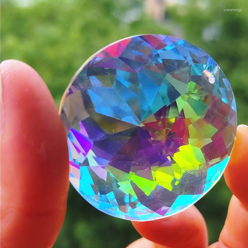 Ljuskrona kristall toppkvalitet 45 mm ab k9 fasetterad rund diy suncatcher julprydnad hängen romantisk dekor