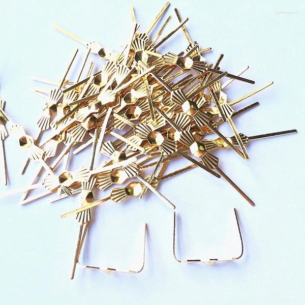 Lustre Crystal Top Quality 500pcs / Lot L40mm Gold Butterfly Forme Copper Tie Bowite Octogone Perles Pièce Connecteur Connecteur Metal Crochet