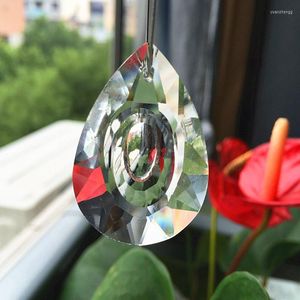 Lustre cristal prix de gros anneaux gratuits 500 pcs 38mm pièces de lampe claires/pendentif cristal Suncatcher décoration de la maison