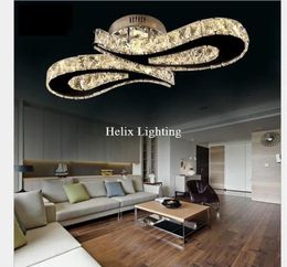 Kroonluchters 2017 Nieuw L620mm LED Kristallen Plafondlamp Voor Woonkamer luminaria LED Plafondlamp Armatuur Voor Slaapkamer AC 100% Gegarandeerd