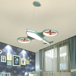 Kroonluiers Avatar Airplane Led kroonluchter voor kinderkamer kinderkamer slaapkamer creatieve plafond hanglamp moderne jongen meisje indoor huisverlichting