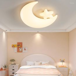 Lustres chambre lumières nordique LED lustre lampe éclairage intérieur pour salon enfant cuisine décor à la maison lune étoile Design luminaire